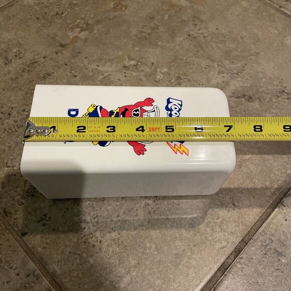 Kool-Aid VTG White Pop Up Dixie Cup Dispenser Mascot Man Skateboarding 7x3.5 - Picture 10 of 10